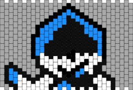 lancer - lancer,delta rune,character,video game,blue,white,gray