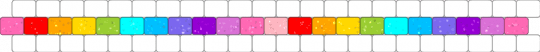 Rainbow glitter line - white,pink,light blue,rainbow,bracelet