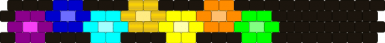 Deltarune Chapter 5 Flowers - black, colorful, cuff, deltarune, flowers, green, peyote, purple, simple, yellow
