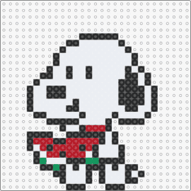 Watermelon Snoopy (Peanuts) - snoopy,peanuts,watermelon,fruit,food,dog,cute,comic,white,red