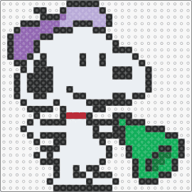 Director Snoopy (Peanuts) - snoopy,peanuts,director,character,megaphone,dog,white,green