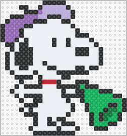 Director Snoopy (Peanuts) - snoopy,peanuts,director,character,megaphone,dog,white,green