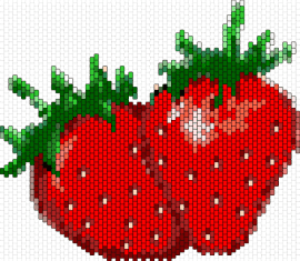 Strawberry bag {Back} - strawberries,fruit,bag,food,sweet,summer,red,green