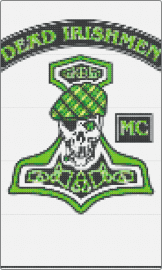 irishmen - dead irishmen mc,motorcycle,club,green