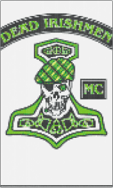 irishmen - dead irishmen mc,motorcycle,club,green