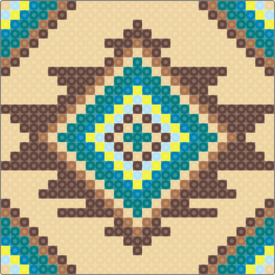 Mandala 2 - beige,brown