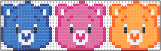 Care Bear Trio - blue,pink,orange