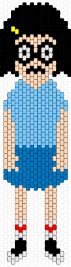 tina belcher - beige,light blue,blue,bobs burgers,tv show,cartoon,tina belcher