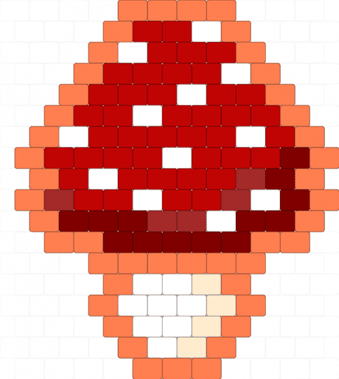 Orange and red mushroom - orange,red