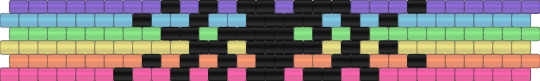 Disintegrating Rainbow - colorful, disintigrating, helpful trick, light blue, pink, pixel, rainbow, simple, yellow