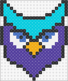 Owl1 - owl,bird,animal,colorful,purple,light blue