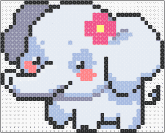 Smol elephant - white,gray,light blue,cotdzooanimals,elephant,cute,babyanimal