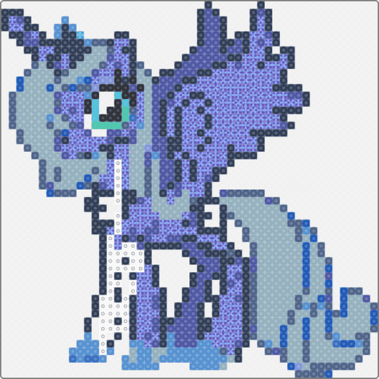 Alicorn - white,purple,light blue