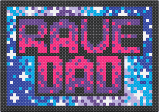 Galaxy Rave Dad - colorful, galaxy, pink, purple, rave, ravedad, space, sunset