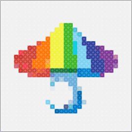 high mushroom :3 - mushroom,rainbow,white,colorful