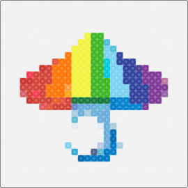 high mushroom :3 - mushroom,rainbow,white,colorful
