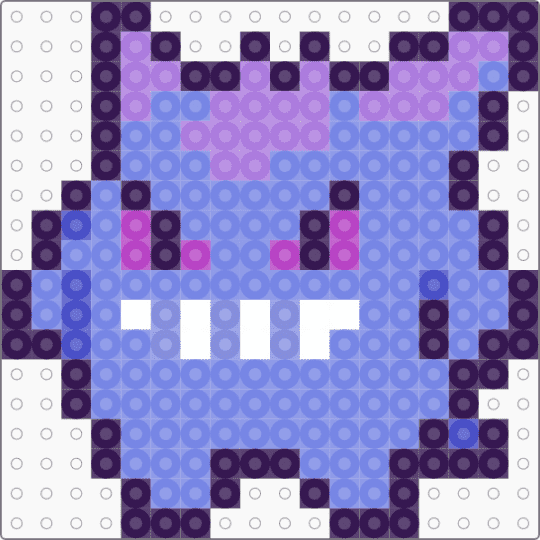 gengar - blue, purple