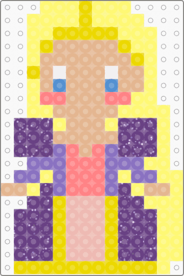 Rapunzel - yellow,beige,purple