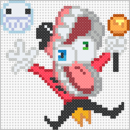 (WIP) Caine - beige,red,gray