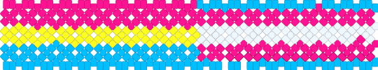 Trans / pansexual x base - light blue, pink, pride, trans, x base cuff