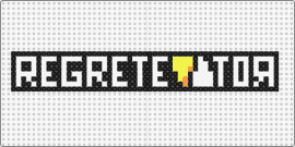 Regretevator - regretevator,roblox,logo,text,video game,elevator,white,black