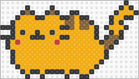 Pikachu Pusheen - orange