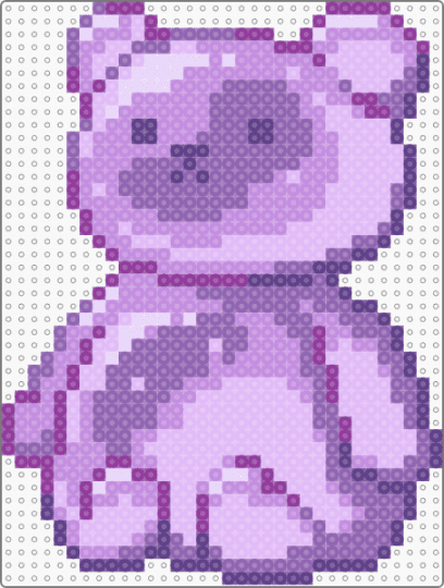 Lavender Bear - cotdlowcontrast, pink
