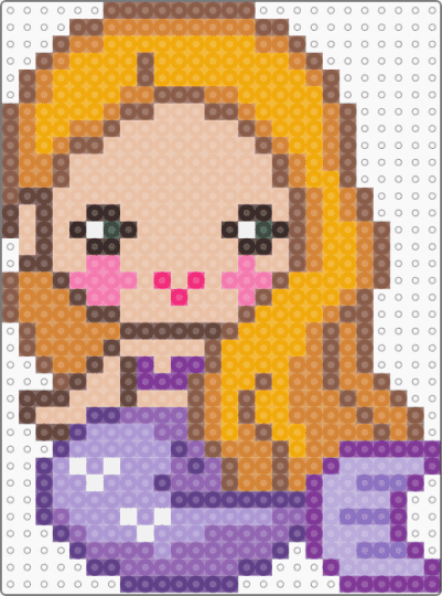 Blonde Mermaid - tan,orange,beige,pink,cotdmermaids