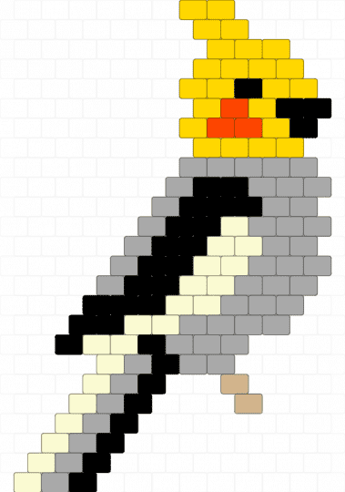 Cockatiel - animal, beige, birb, bird, borb, cockatiel, feather, flight, parrot