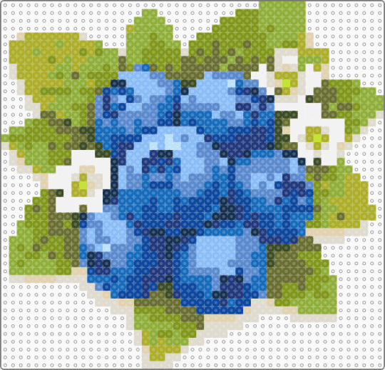 Blueberry Bunch - blue, cotdsuperfoods, gold, green