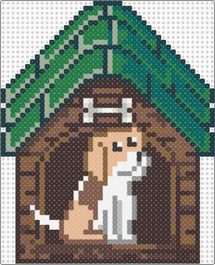 Dog House (Animal Shelter - CotD) - brown,tan,cotdanimalshelter,dog,house,doghouse,animal,shelter,domestic,pet