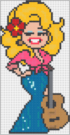 Dolly Parton - beige, colorful, cotdworldmusic, red, yellow