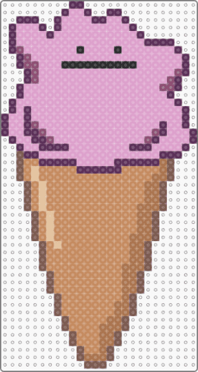 Ditto Ice Cream Cone - cotdtransitions, pink, tan