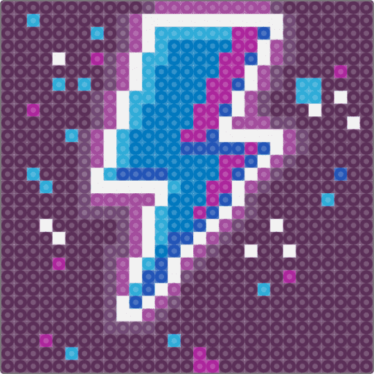 Neon lightning (Lightning - CotD) - cotdlightning, pink