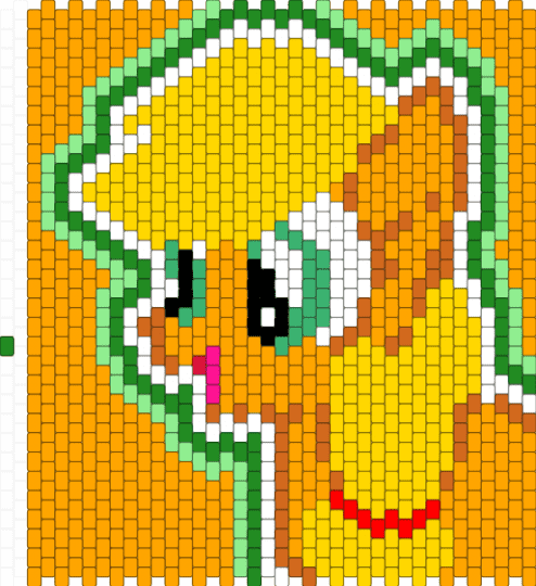 Applejack Panel - orange,yellow