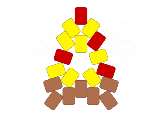 pizza - tan, yellow
