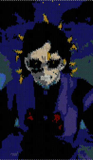 Very very big genya panel - black, demon slayer, genya, gray, kamaboko sqad, kny, panel, purple