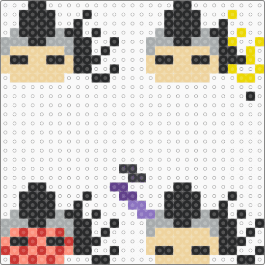 4 genya charms - beige, black, gray