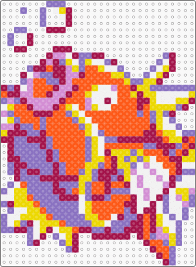Magikarp - pink,orange,blue,pokemon