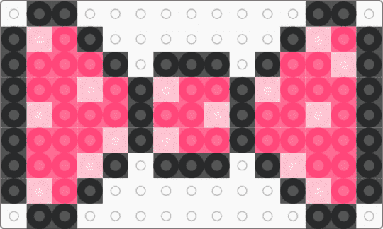 Dot bow - cotddots, pink, red
