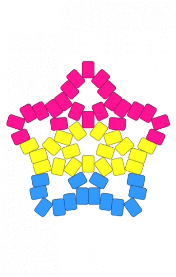 Big pansexual star - lgbt, pan, pansexual, pink, pride, star, yellow