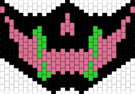 skullTeeth - skull,mask,spooky,halloween,teeth,black,pink,green