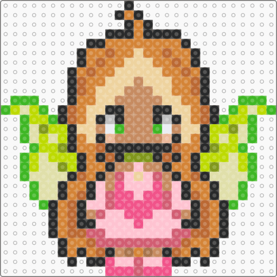 Flora Winx Club - green,tan,orange,pink