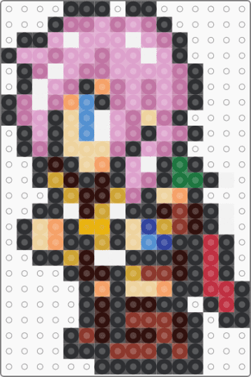 Lightning FFXIII - pink,orange,brown,red