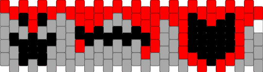 Fronting Bracelet - Violence - beige,red
