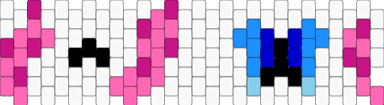 Fronting Bracelet - Sap - white,pink