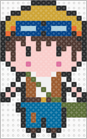 Pazu - beige,brown,blue,orange