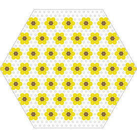Sunflower peeler belt chain template - sunflowers,small,bright,summer,nature,belt,chain,simple,yellow