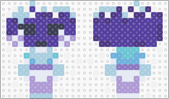 Snow Time Cosmo [Dandy's World] - purple,light blue,dandys world,cosmo,skins,pastry,snow,winter,video games