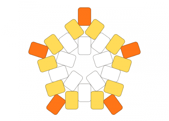 Kandi corn XD - orange, yellow